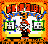 Game Boy Gallery 3 Title Screen
